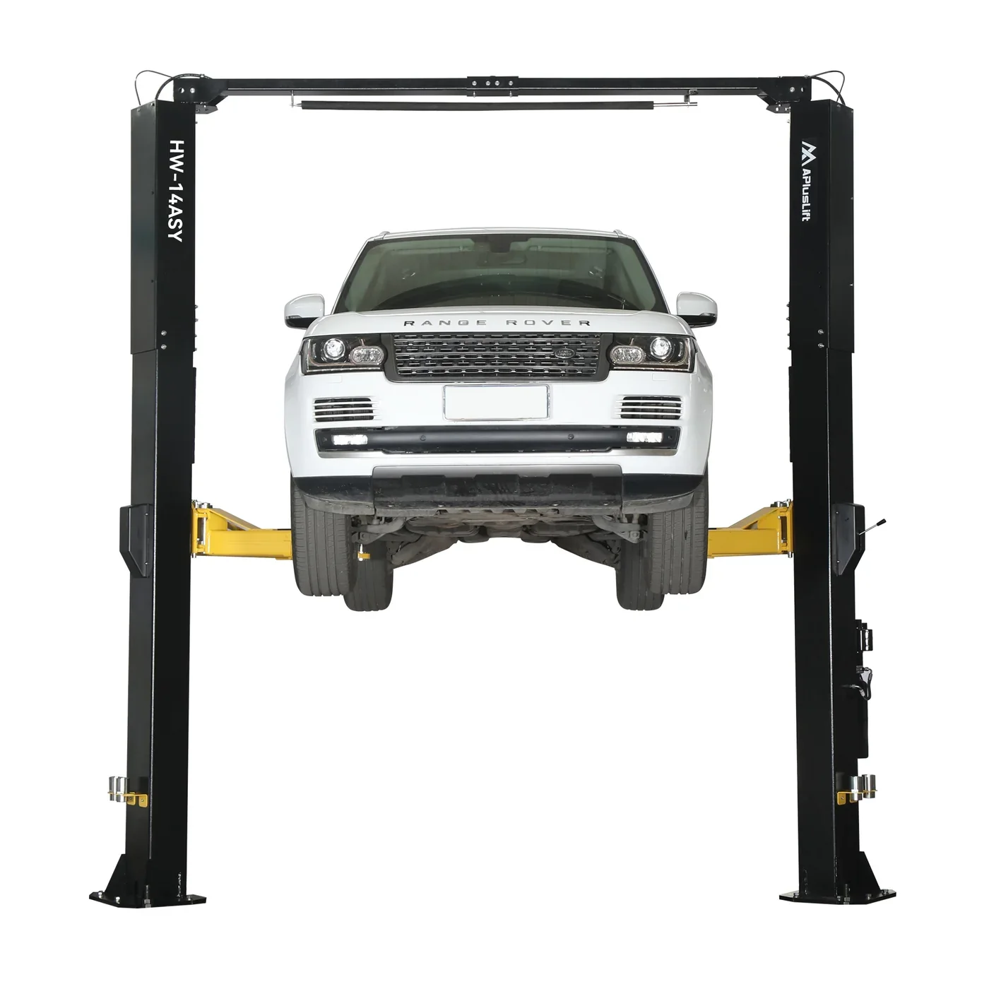 APlusLift 14,000LB 2-Post Overhead Symmetrical and Truly Asymmetrical Single Release Car Lift with 3 Year Warranty - HW-14ASY