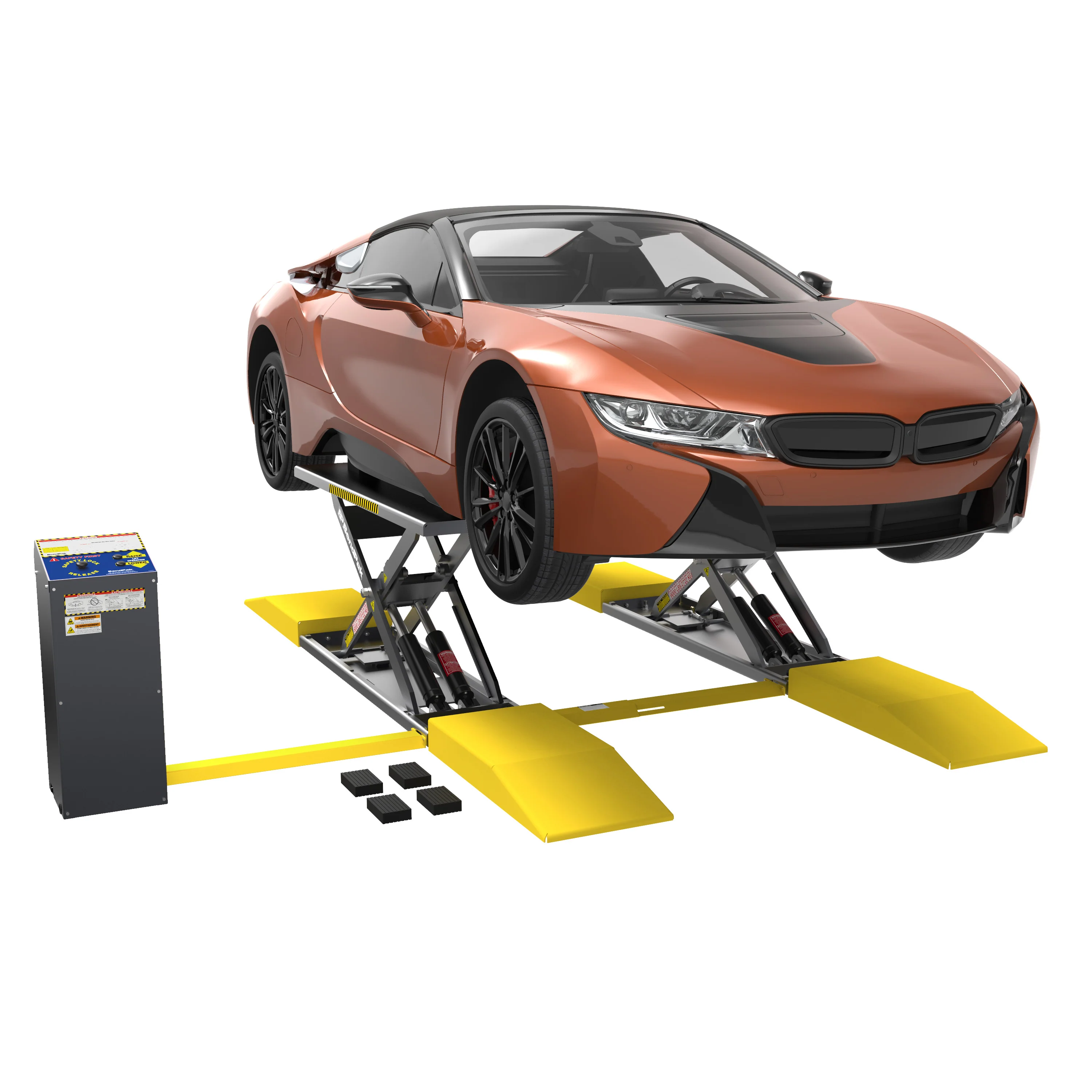 BendPak MDS-6LP Open-Center Mid-Rise Scissor Lift - 6,000-lbs. Capacity