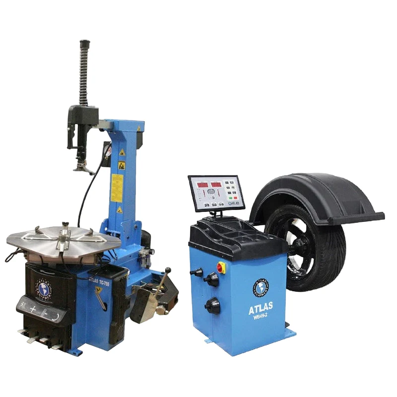 Atlas TC755 Tire Changer + WB49-2 Wheel Balancer Combo Package