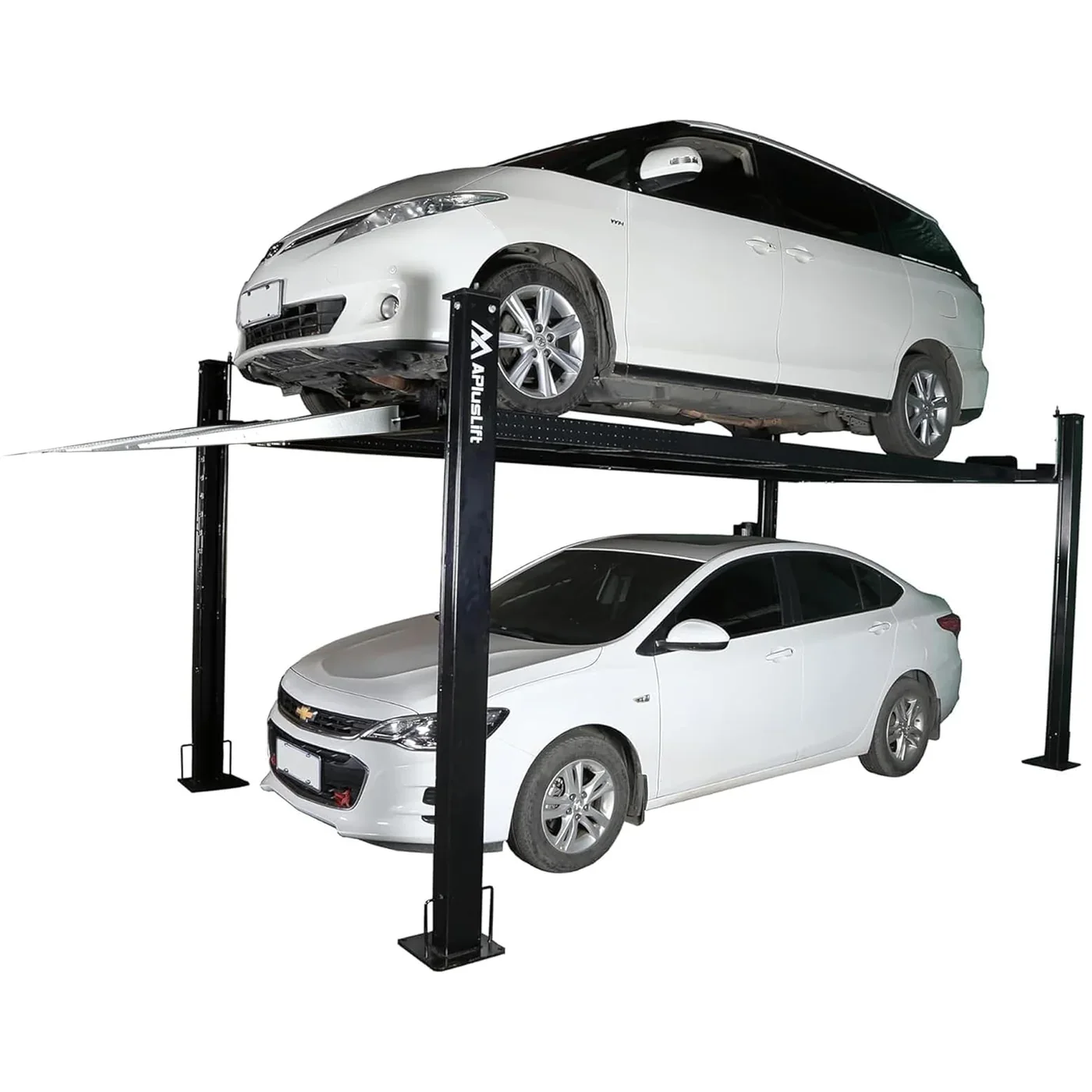 APlusLift HW-8S – 8,000 LB 4-Post Portable Parking, Storage & Service Car Lift