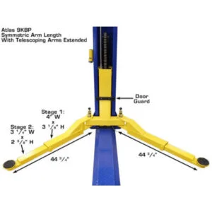 Atlas 9KBPX 9,000 lb Baseplate 2 Post Vehicle Lift