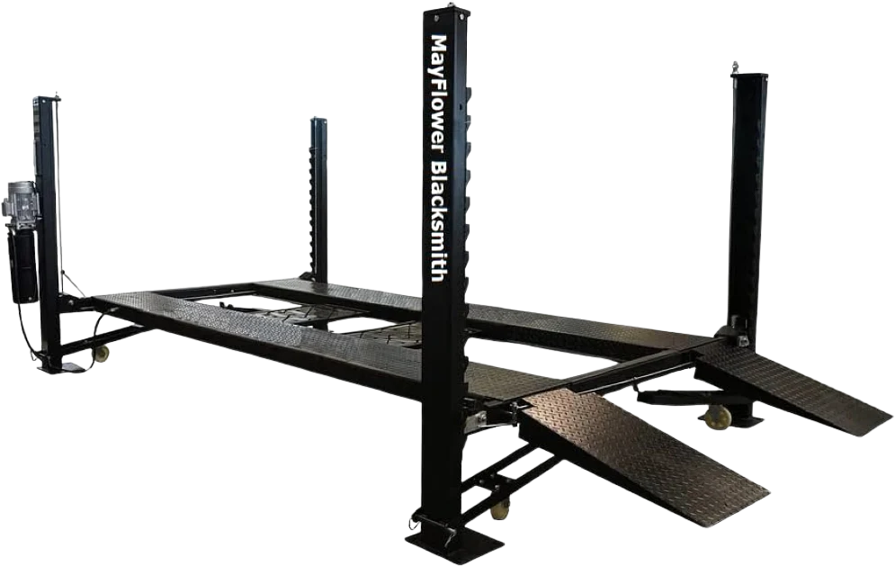 Mayflower Blacksmith Heavy Duty 4-Post Lift Storage Service Extra Length Height Pro8000XLH