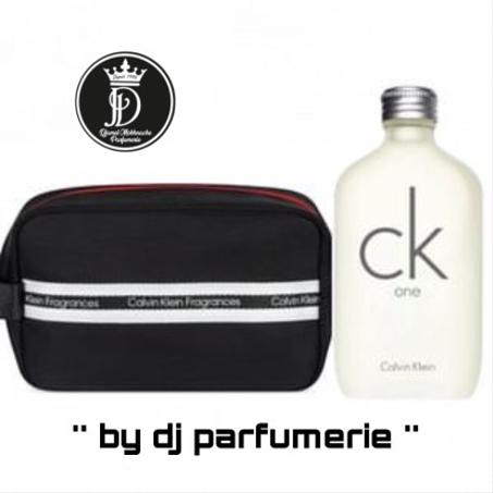Calvin Klein Fragrances Black with Red Zip Toiletry Wash Bag Men + Parfum EDT Pour Homme