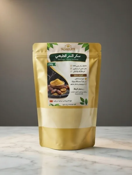 سكر التمر الطبيعي 100% بديل صحي للسكر الأبيض