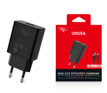 itel Travel Adapter Kit 5W - U051EA (Micro USB)