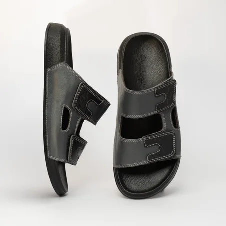 صندل صيفي رجالي جلد طبيعي سكراتش