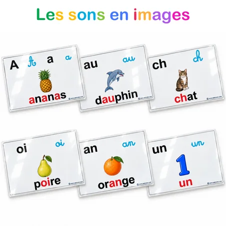 Les sons en images – 72 cartes illustrées pour apprendre à lire