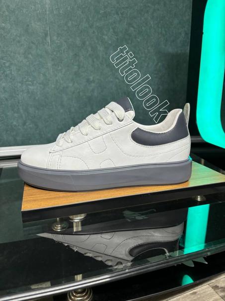 BASKETS GREDY GRIS BLANC