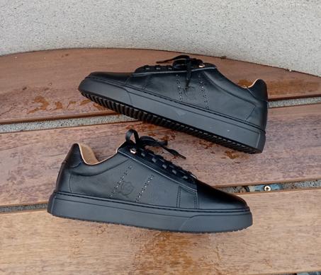 Basket en cuir Trois couleurs