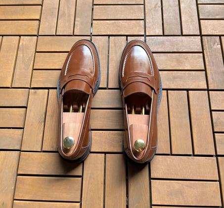 Chaussure Élégante pour Homme en Cuir Marron