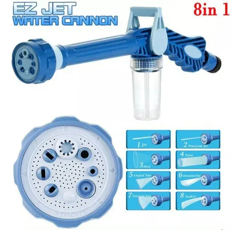 رشاش المياه الخارق 8 في 1 متعدد الوظائف