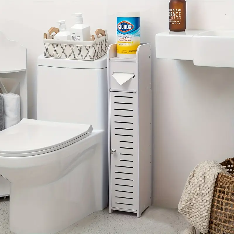 Étagère de rangement autoportante pour papier toilette