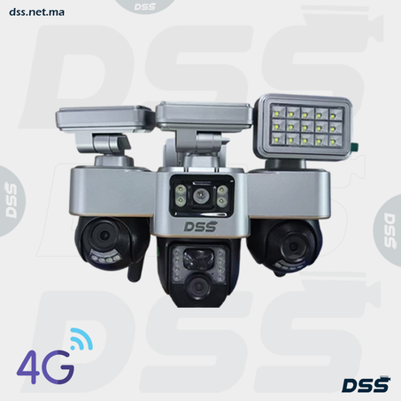 كاميرا DSS بالطاقة الشمسية تلاتة عدسات