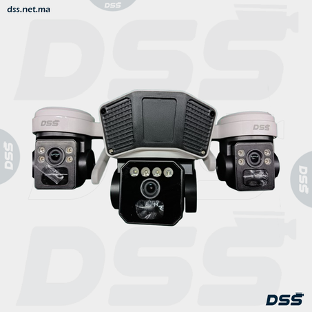 كاميرا DSS بالطاقة الشمسية تلات عدسات