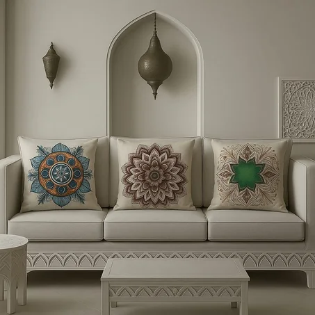 3 مخدات 45/45 زخرفة
