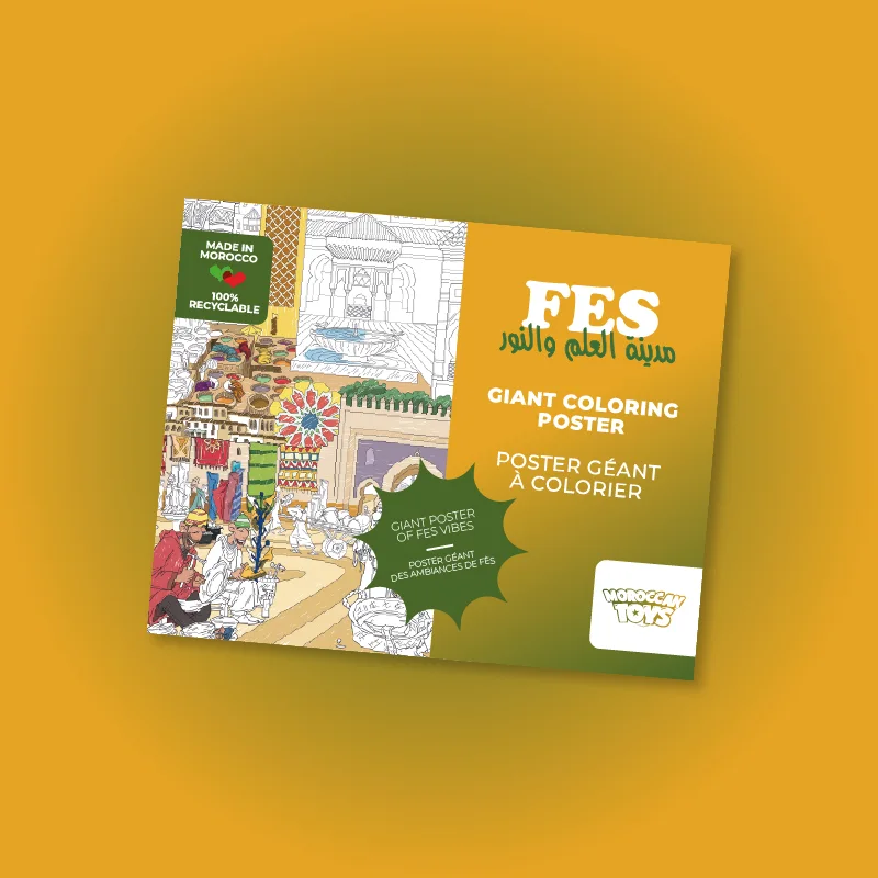 Fes Vibes - Poster Géant de Coloriage