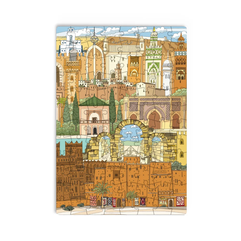 PUZZLE 2D MONUMENTS OF MOROCCO