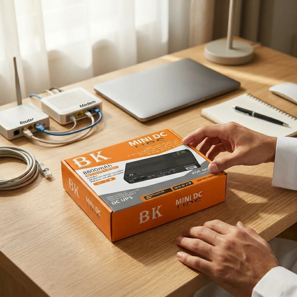 شاحن راوتر احتياطي BK Mini DC UPS بطارية 8800mAh - POE-440P