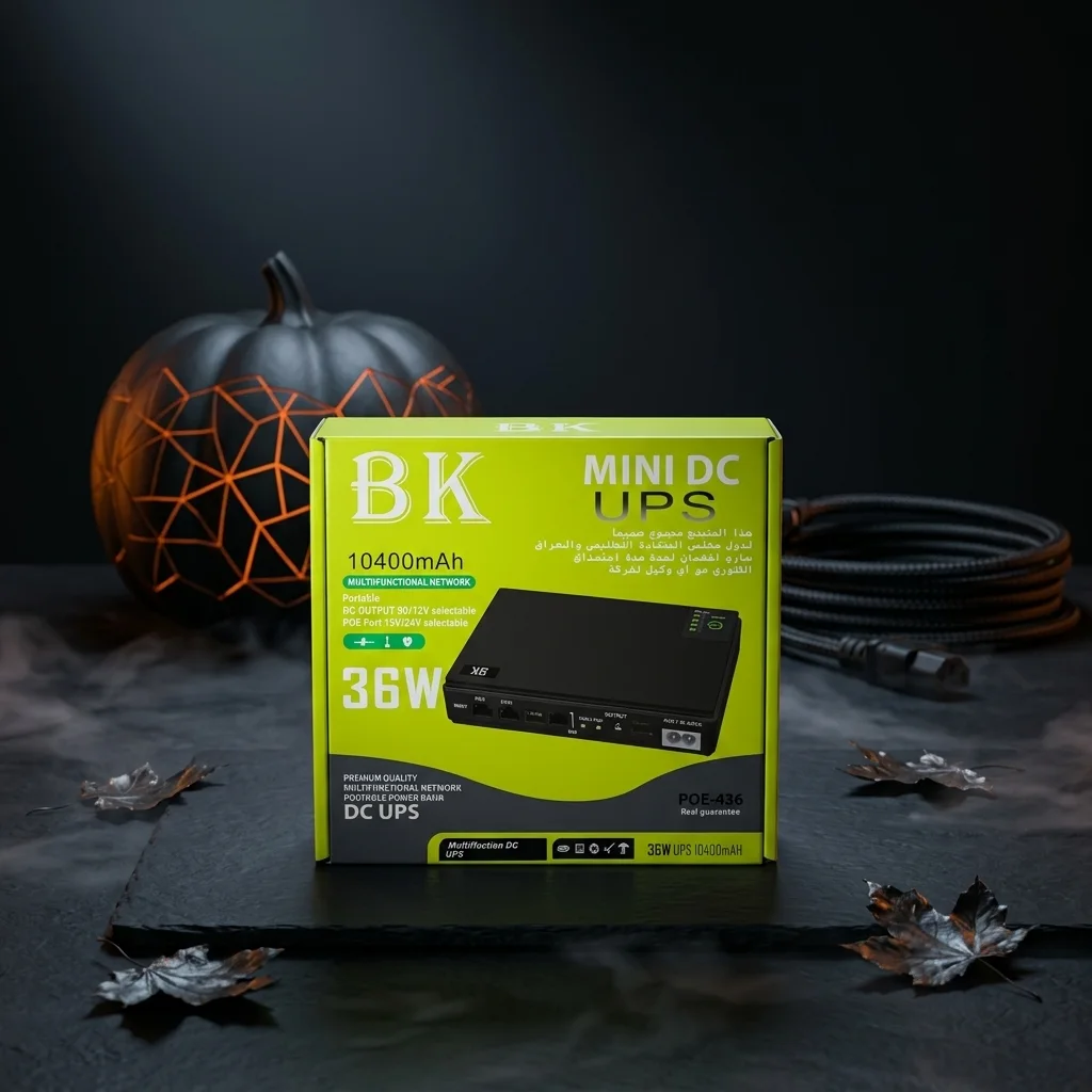 شاحن راوتر احتياطي BK Mini DC UPS بطارية 10400mAh - POE-436