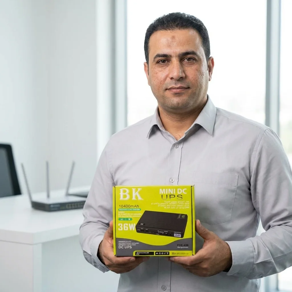 شاحن راوتر احتياطي BK Mini DC UPS بطارية 10400mAh - POE-436