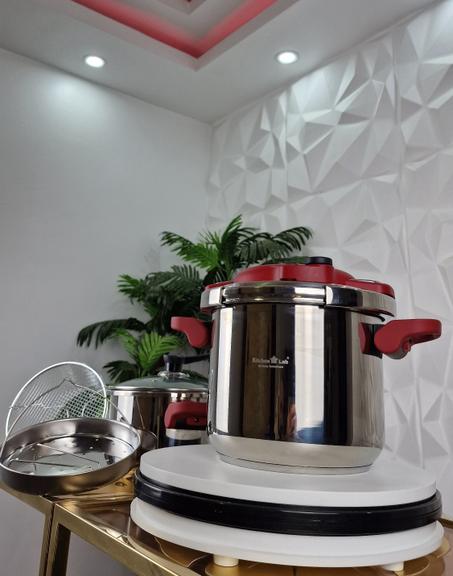 Cocotte 2en1 6 Pièces Inox 18/10 Technologie Germany