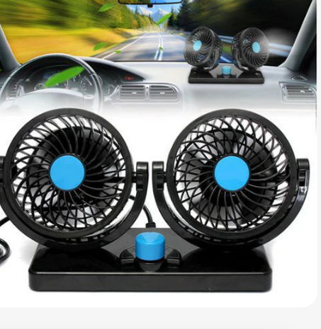 عرض حصري  مروحة سيارة تدور 360 درجة + غطاء الزجاج الأمامي