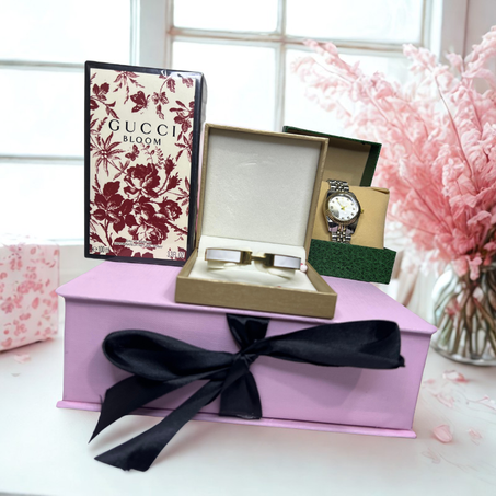 Coffret Élégance – Parfum Gucci, Montre Rolex & Bracelet Hermès