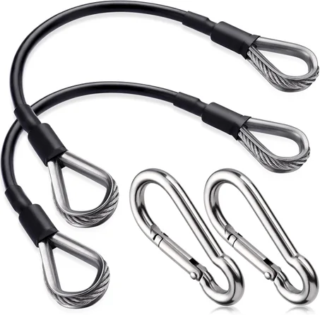 TOBWOLF Gym Cable Extension, Fitness Extension Rope Attachment Compatible with Home Gym Accessories Thick 0.2", Replacement Gym Cable Machine Extension for LAT/Tricep Pull Down, Leg Extension