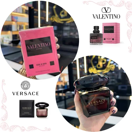 Offre Duo femmes Valentino Donna Born in Roma Intense + Crystal Noir Versace 100ml