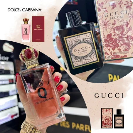 Offre Duo Femmes Gucci Bloom intense  + Q By Dolce Gabbana 100ml