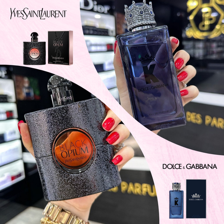 Offre Duo Couples Black Opium Yves Saint Laurent + K Dolce Gabanna 100ml