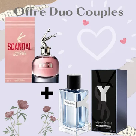 Offre Duo Couples Scandal Jean-Paul Gaultier + Y Yves Saint Laurent 100ml
