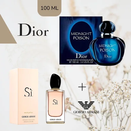 Offre Duo Femmes Si Giorgio Armani + Poison Midnight Dior 100ml