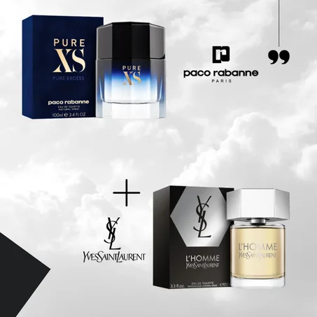 Offre Duo Hommes Paco Rabanne Pure XS + L´Homme Yves Saint Laurent 100ml