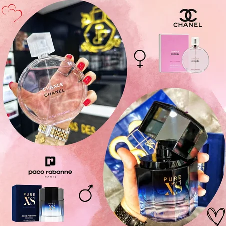 Offre Duo Couples Chance Eau  Tendre Chanel + Pure XS Paco Rabanne  100ml