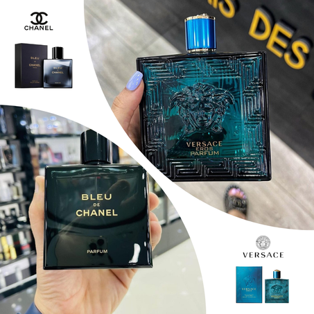 Offre Duo Hommes Eros Versace + Bleu de Chanel 100ml