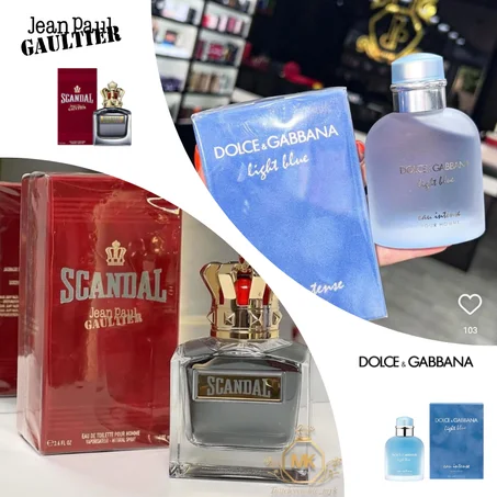 Offre Duo Hommes Scandal Jean-paul Gaultier + Light Blue Dolce Gabbana 100ml