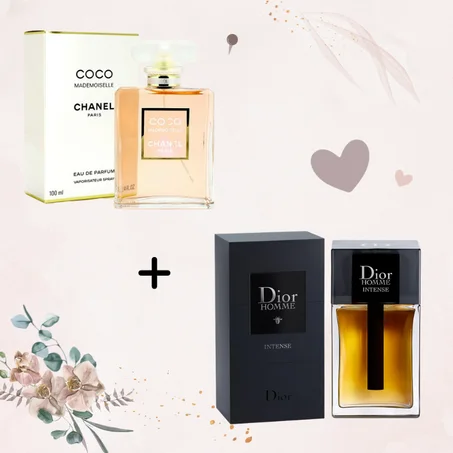 Offre Duo Couples Coco Mademoiselle Chanel + Dior Homme intense 100ml