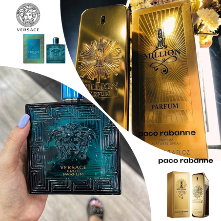 Offre Duo Hommes Versace Eros + 1 Million Parfum Paco Rabanne 100ml
