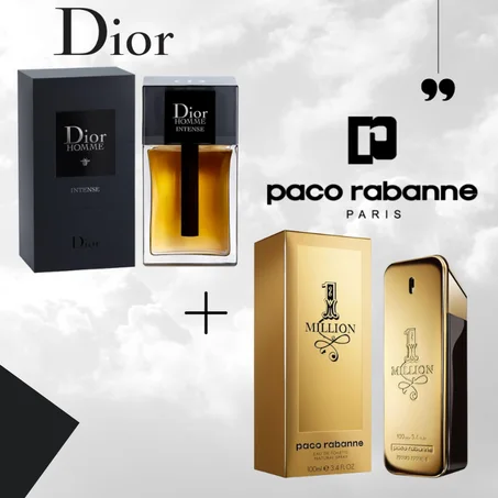 Offre Duo Hommes 1 Million Paco Rabanne + Dior Homme intense 100ml
