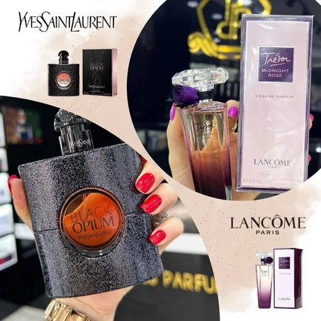 Offre Duo femmes Black Opium yves Saint Laurent + Trésor Midnight Rose Lancôme 100ml