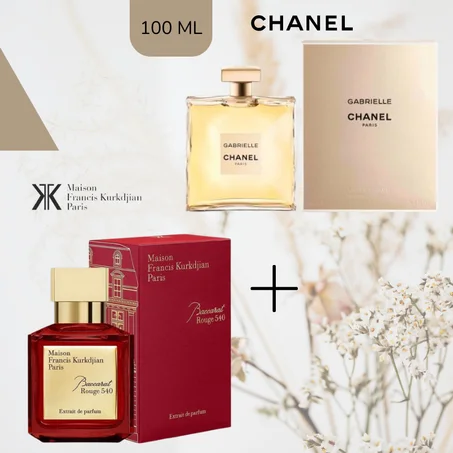 Offre Duo Femmes Francis Kurkdjian Baccarat Rouge 540 + Gabrielle Chanel 100ml