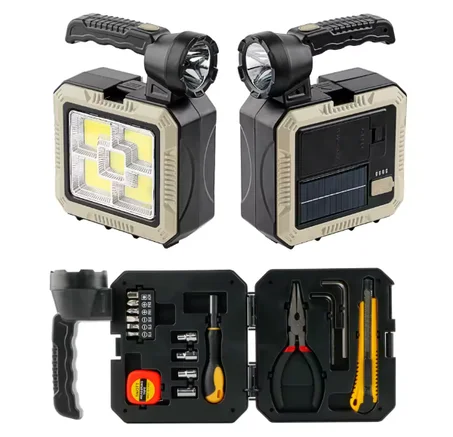 مصباح نقال مع صندوق ادوات