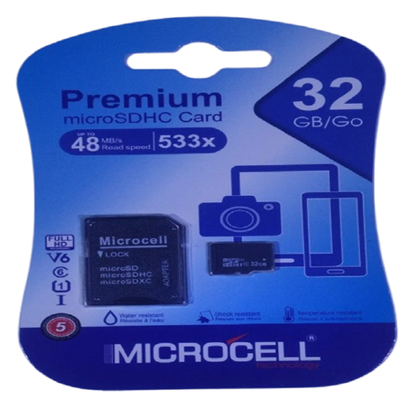 CARTE MÉMOIRE MICROCELL 32GB