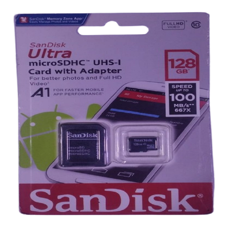 CARTE MÉMOIRE SANDISK ULTRA 128GB