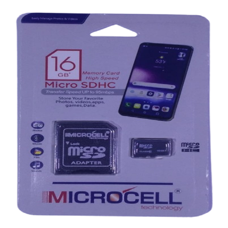 CARTE MÉMOIRE MICROCELL 16GB