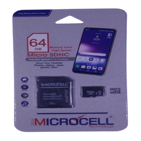 CARTE MÉMOIRE MICROCELL 64GB