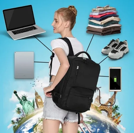 Large Travel Backpack (Black)