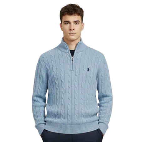 Ralph Lauren semi-zip torsadé