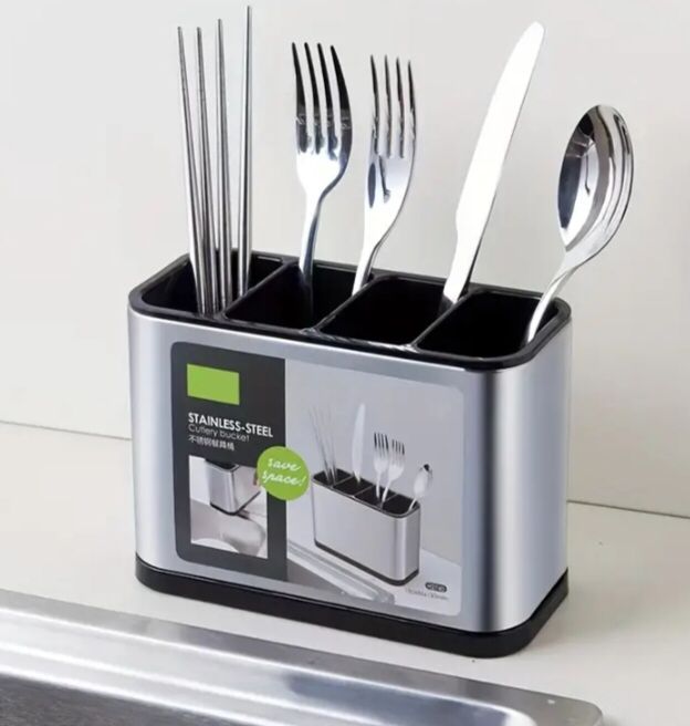 Support de Rangement de Cuisine en Plastique pour Ustensiles